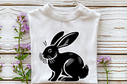 Easter Bunny SVG Silhouette Vector B, an Illustration by Rose Art (Thumbnail 4 of 5)