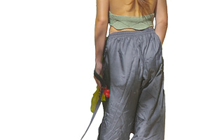 Young woman with pet, a Photo by DanFLCreativo