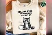 Funny Sarcastic Cat Sublimation, an Illustration by DreamArtGraphic (Thumbnail 3 of 5)
