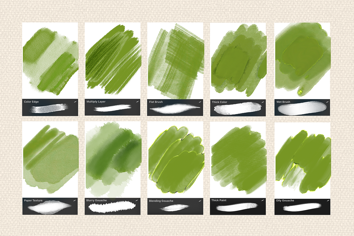 PROCREATE GOUACHE STUDIO, a Brush Add-On by AlexandraArt (Photo 3 of 11)