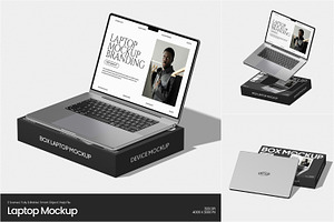 Laptop Mockup, a Wearable Device Mockup by Permadi Creative