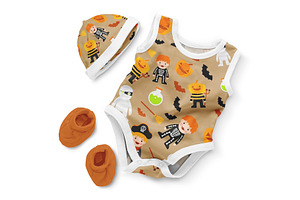 Baby Romper Mockup