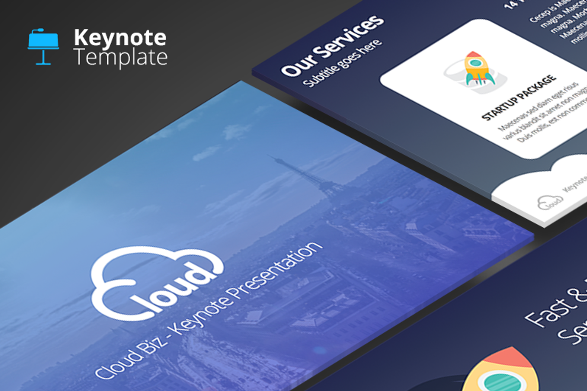 Cloud Biz - Keynote Template, a Presentation Template by Slidehack (Photo 1 of 5)