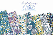 Organic Floral Seamless Patterns, a Pattern Graphic by Sketchbook Designs (Thumbnail 8 of 10)