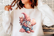 Seashell Gnome Clipart Bundle., an Illustration by SVGArt (Thumbnail 7 of 9)