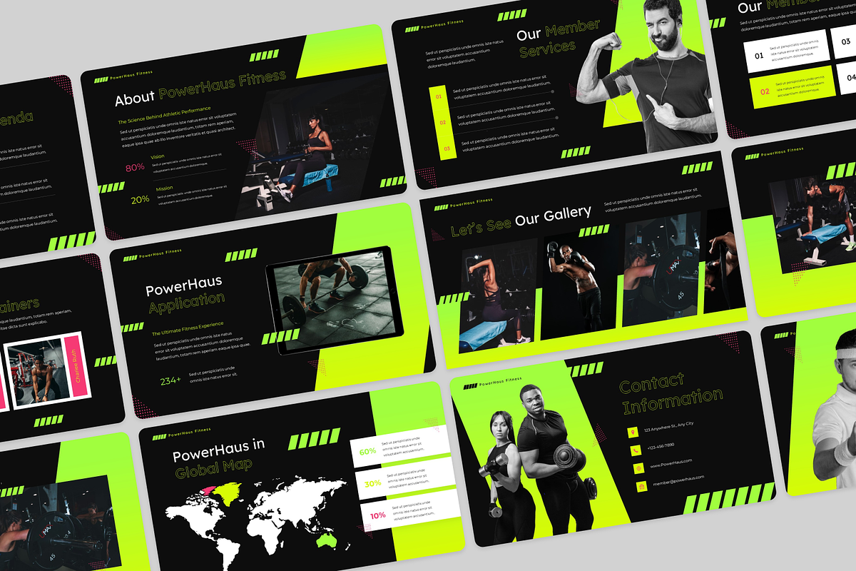 Sport & Fitness Google Slides, a Presentation Template by Annora Studio (Photo 4 of 5)