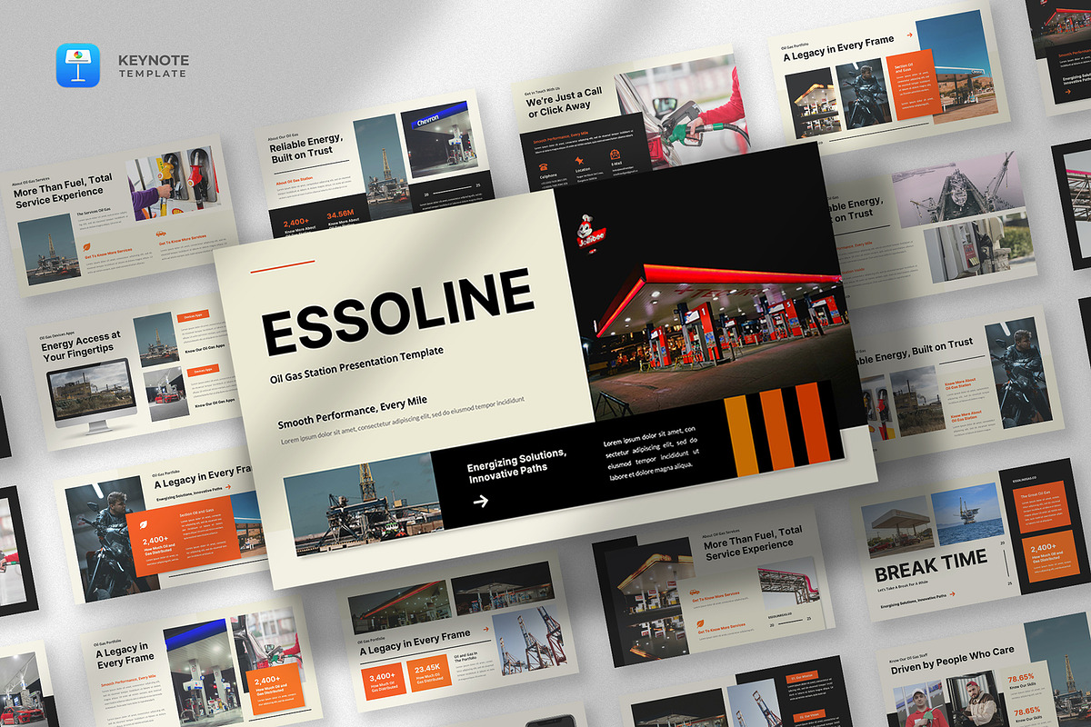 Oil & Gas Keynote Template, a Presentation Template by fluffstudio (Photo 1 of 4)