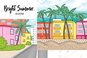 Bright Summer Scene, a Seasonal Illustration by GlamArtZhanna (Thumbnail 2 of 3)
