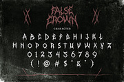 False Crown (Death metal font), a Blackletter Font by Rvq Type Foundry (Thumbnail 7 of 10)
