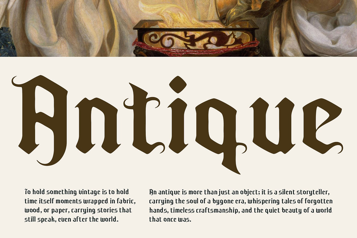 CS Artemio Drawn, a Blackletter Font by Craft Supply Co. (Photo 3 of 8)