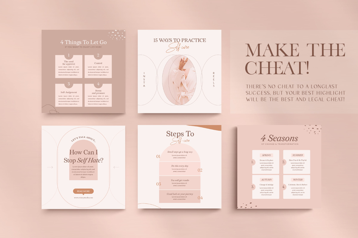 Wellness Instagram Creator CANVA PS, a Social Media Template by Eviory (Photo 36 of 48)