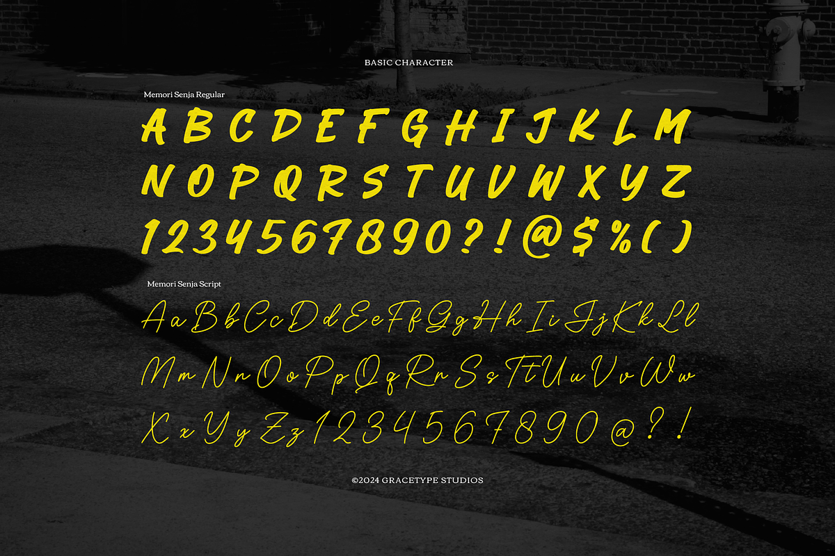 Memori Senja | Hand Drawn Script, a Handwritten Font by gracetype_studio (Photo 10 of 12)