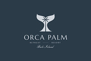 Whale Tail with Palm Tree Logo, a Branding & Logo Template by Buqancreative (Thumbnail 1 of 4)