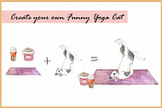 Yoga Cats & Dogs Clipart, an Animal Illustration by VianneArt (Thumbnail 10 of 11)