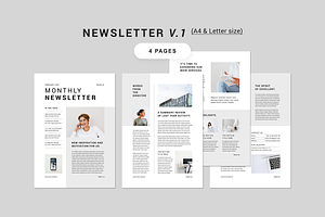 Newsletter Bundle MS Word & Indd