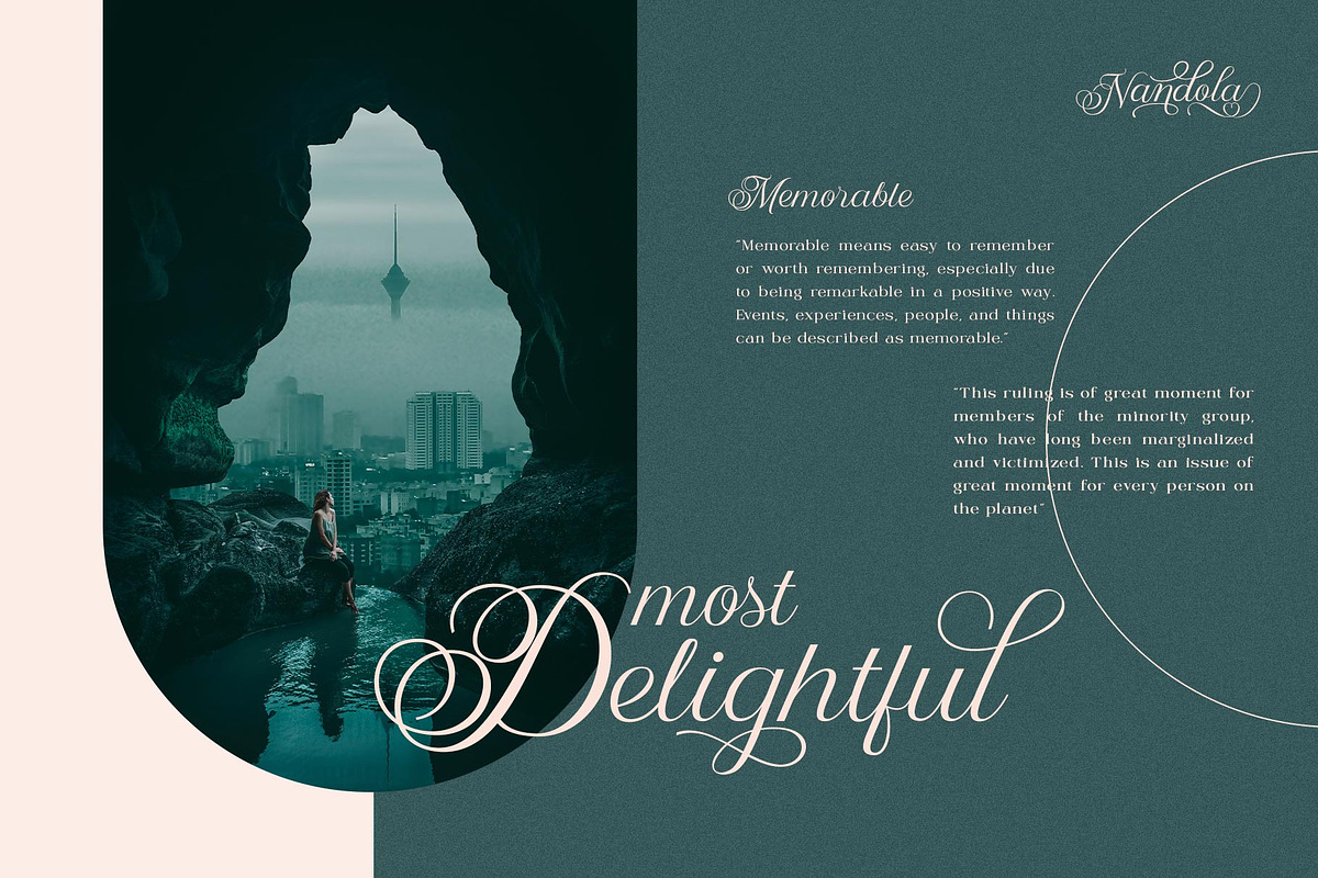 Nandola Typeface, a Script Font by alit design (Photo 9 of 16)