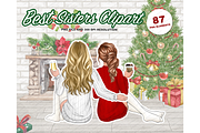 Christmas soul sister Clipart PNG, a Person Illustration by Podcliparts (Thumbnail 1 of 7)