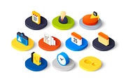 Isometric icons - Business, an Icon by sidmaydesign (Thumbnail 2 of 3)