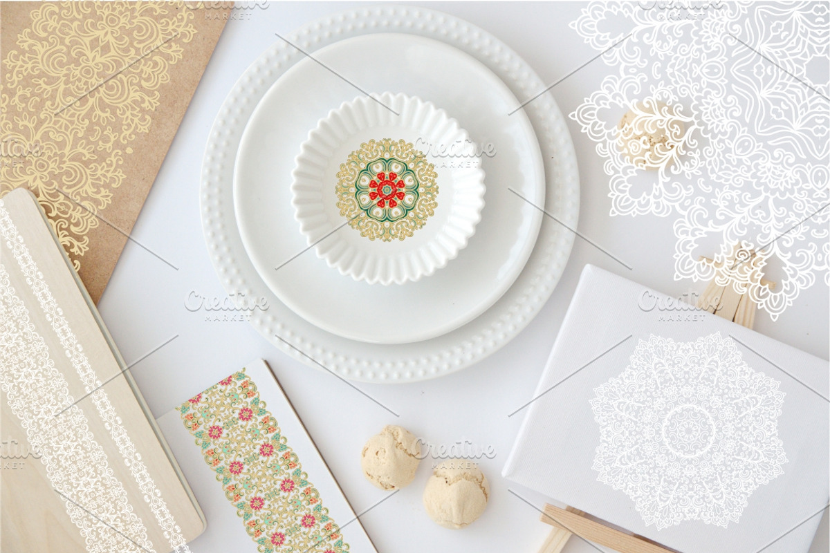 Big decorative vector pack, a Texture Graphic by Dainia (Photo 5 of 5)