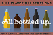 All Bottled Up: Beer Bottle Set, an Object Graphic by Designed by Monkeys (Thumbnail 4 of 4)