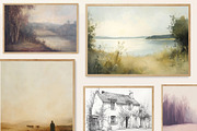 Vintage Landscapes Prints Bundle, a Background Graphic by Artemsky (Thumbnail 4 of 10)