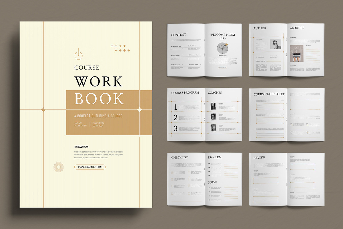 Course Workbook Layout