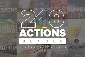 210 Premium PS Actions Bundle