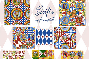 Sicilia. Majolica Aesthetic.