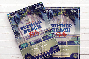 Summer Beach Party Simple Flyer