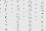 Procreate flower stamp, garden, a Brush Add-On by AnnaPolitmerskaja (Thumbnail 2 of 4)