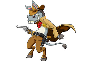 Donkey Sheriff Cowboy