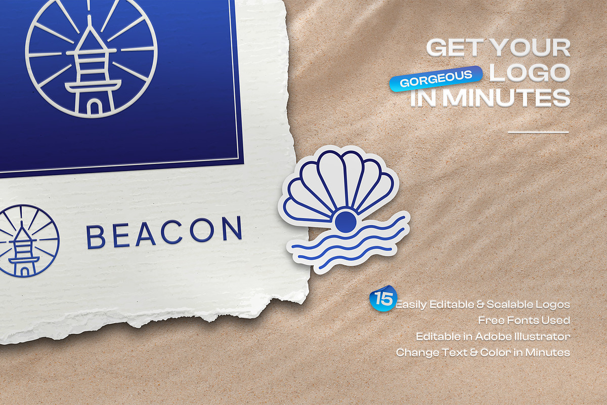 Marine Logo Template Collection, a Branding & Logo Template by Rukuru Studio (Photo 2 of 5)