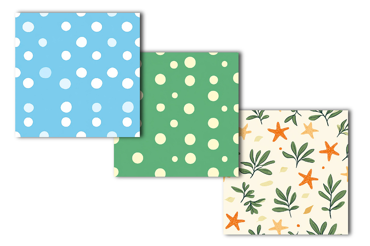 Under the Sea Seamless Digital Paper, an Illustration by OK Design (Photo 2 of 4)