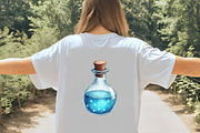 Watercolor Blue Halloween Clipart, an Illustration by CrexoraLab (Thumbnail 4 of 5)