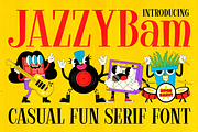 Jazzybam – Comical Serif Fonts, a Serif Font by Konstantine Studio (Thumbnail 1 of 3)