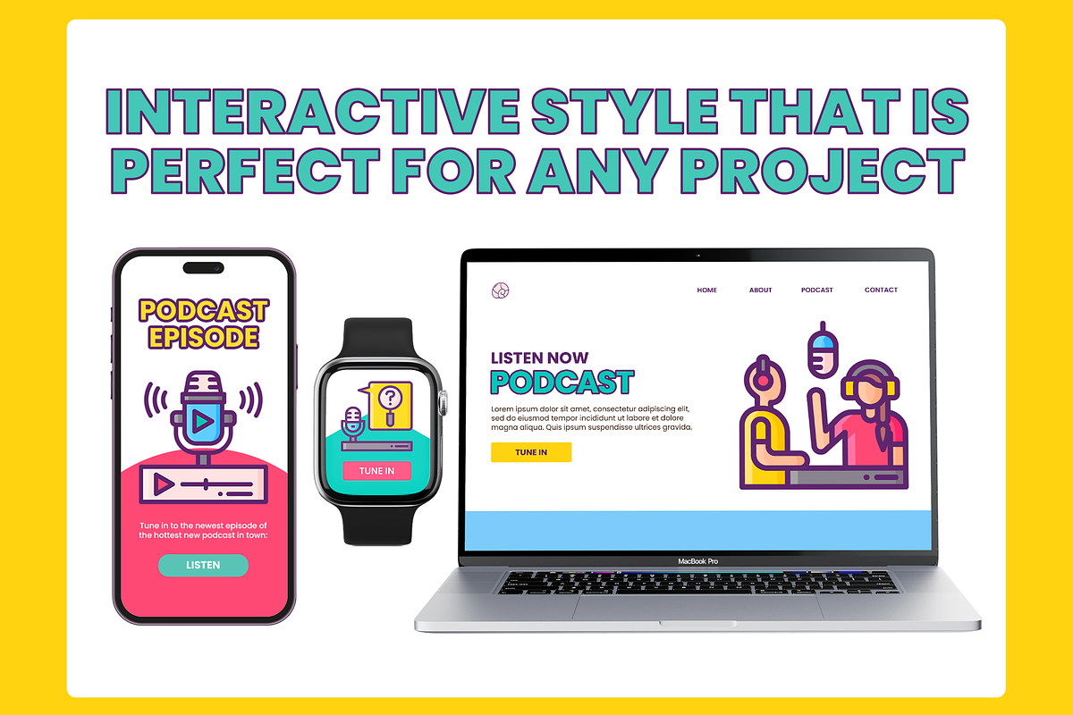 90 Podcasts Icon Set Icons, a Solid Icon by Flat Icons (Photo 4 of 7)
