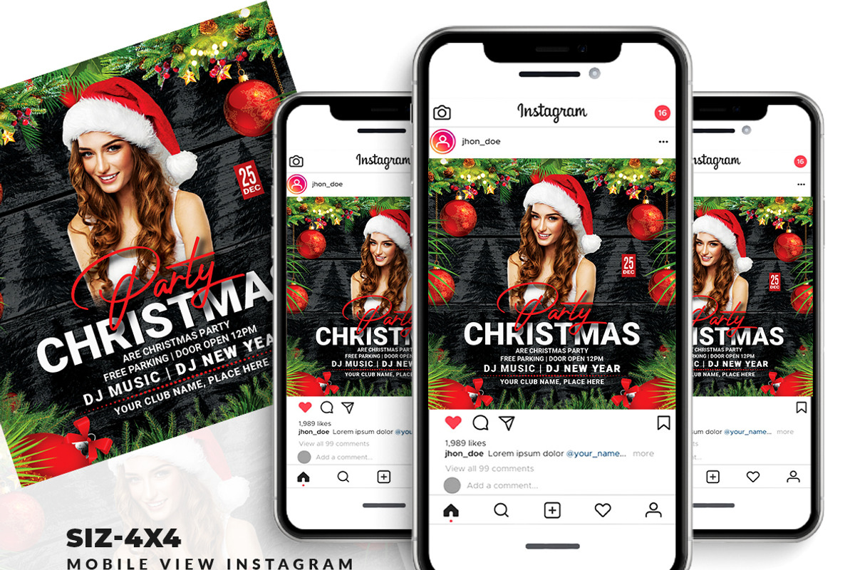 Christmas Flyer, a Flyer Template by AfzaalGraphics (Photo 2 of 2)