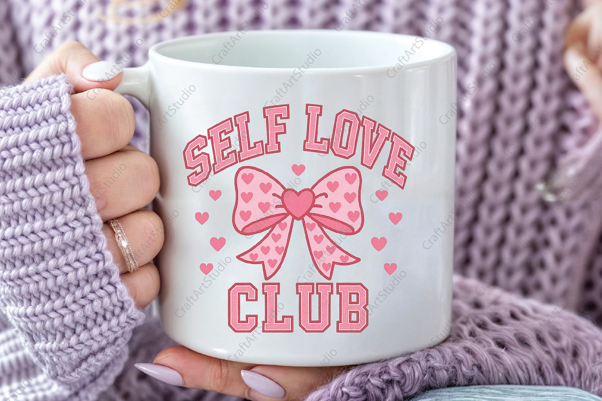 Self Love Club Valentine Coquette PN, an Illustration by CraftArtStudio (Photo 2 of 4)