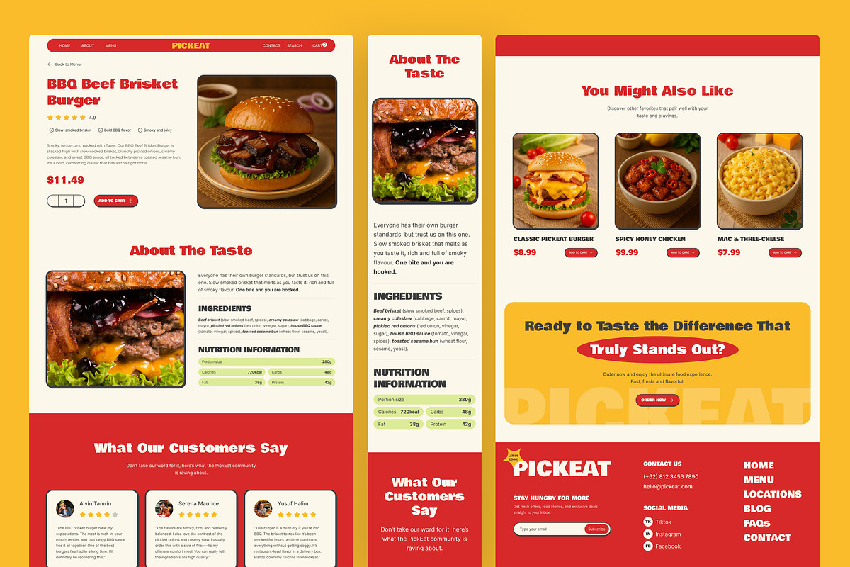 Food Retail & E-Commerce Website UI, an UI Kit Template by peterdraw (Photo 5 of 7)