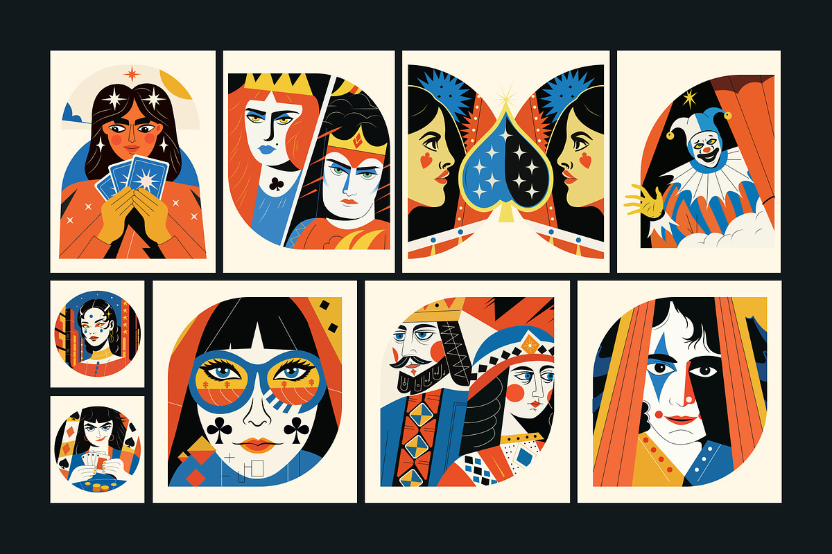 Animated Poker Illustration Art Set, a Sport Illustration by Creative Stall (Photo 4 of 5)