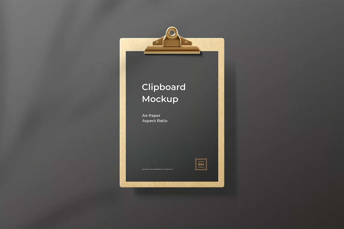 A4 Paper Clipboard Mockup, an Advertising Mockup by zpackcreative (Photo 3 of 4)
