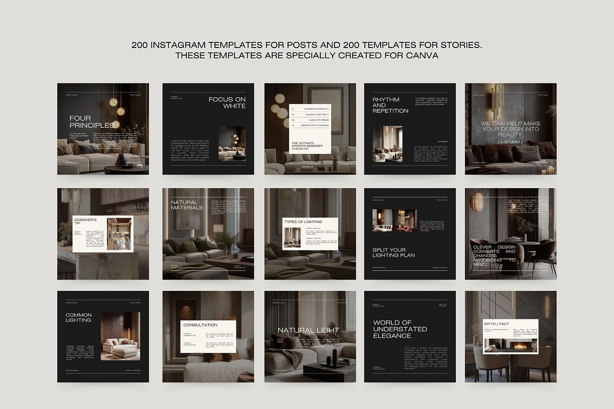 Interior Design Instagram Bundle III, a Social Media Template by Instprofi | Studio Estimo (Photo 33 of 49)