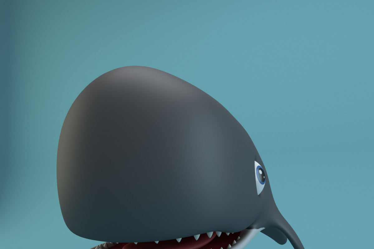 Cartoon Whale, an Animal 3D Model by XYZ Space (Photo 5 of 9)
