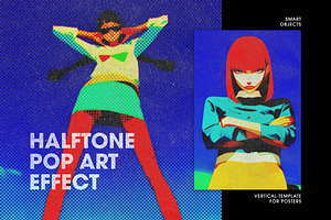 Halftone Pop Art Photo Effect