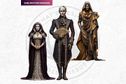 Obsidian Opera Characters Cliparts, a Person Illustration by ThatsDesignArt (Thumbnail 6 of 13)