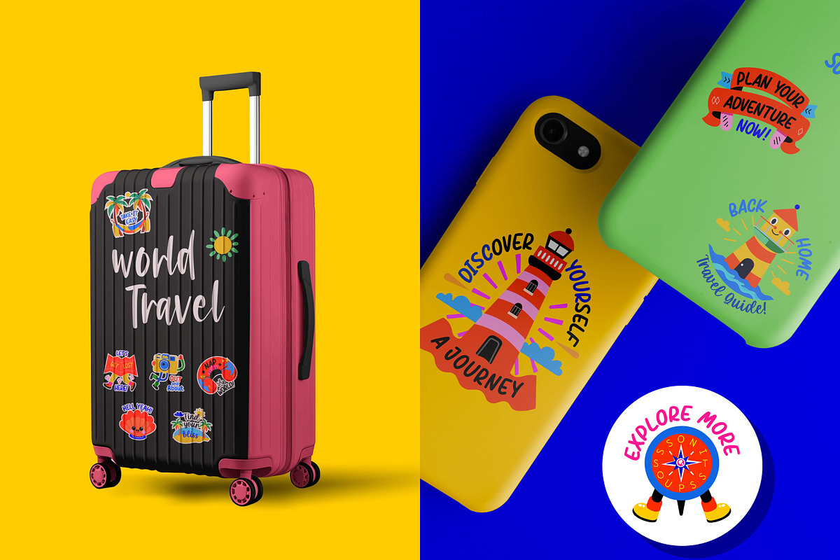 World Travel Stickers, a Duotone Icon by Vectors Market (Photo 4 of 8)
