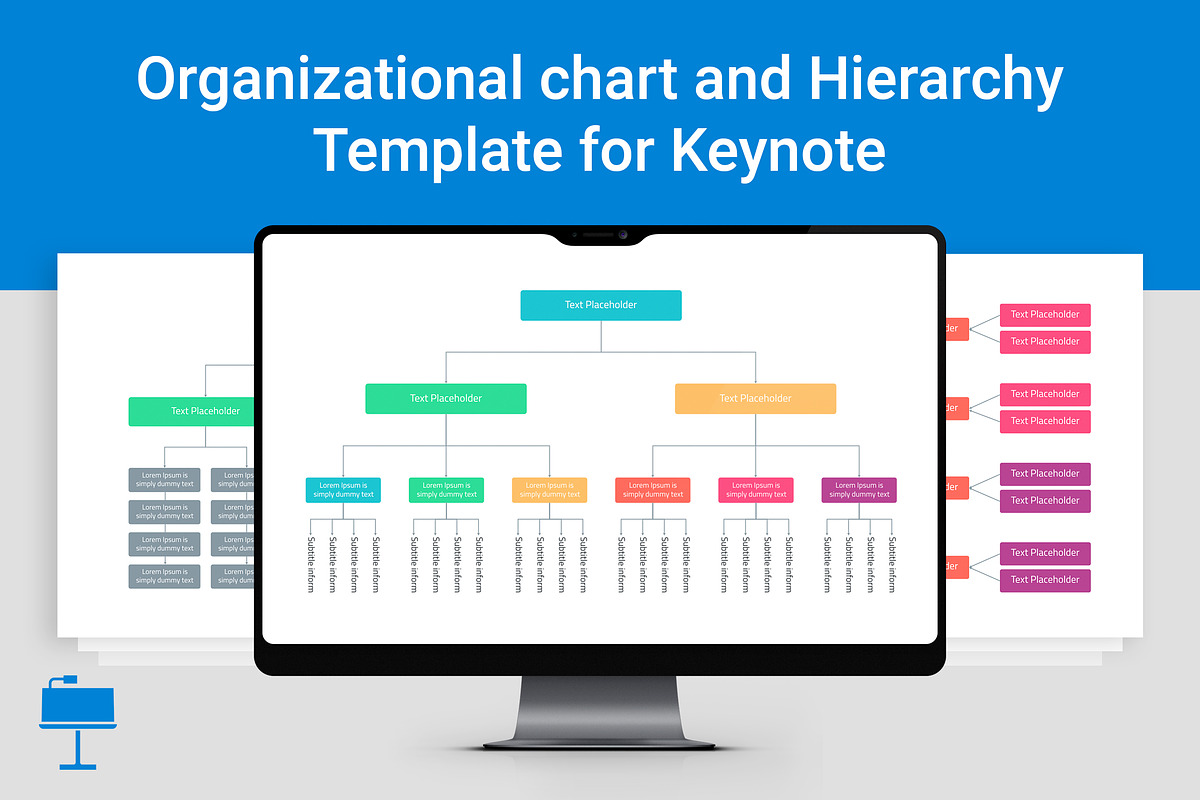 Organizational Chart for Keynote, a Presentation Template by HiSlide.io