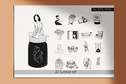 Surreal art. Surrealism line art, an Animal Illustration by velychko.ua (Thumbnail 2 of 8)