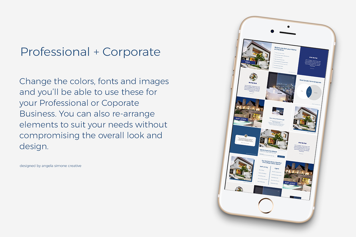 Instagram Canva Minimalist Templates, a Social Media Template by angela simone creative (Photo 24 of 25)
