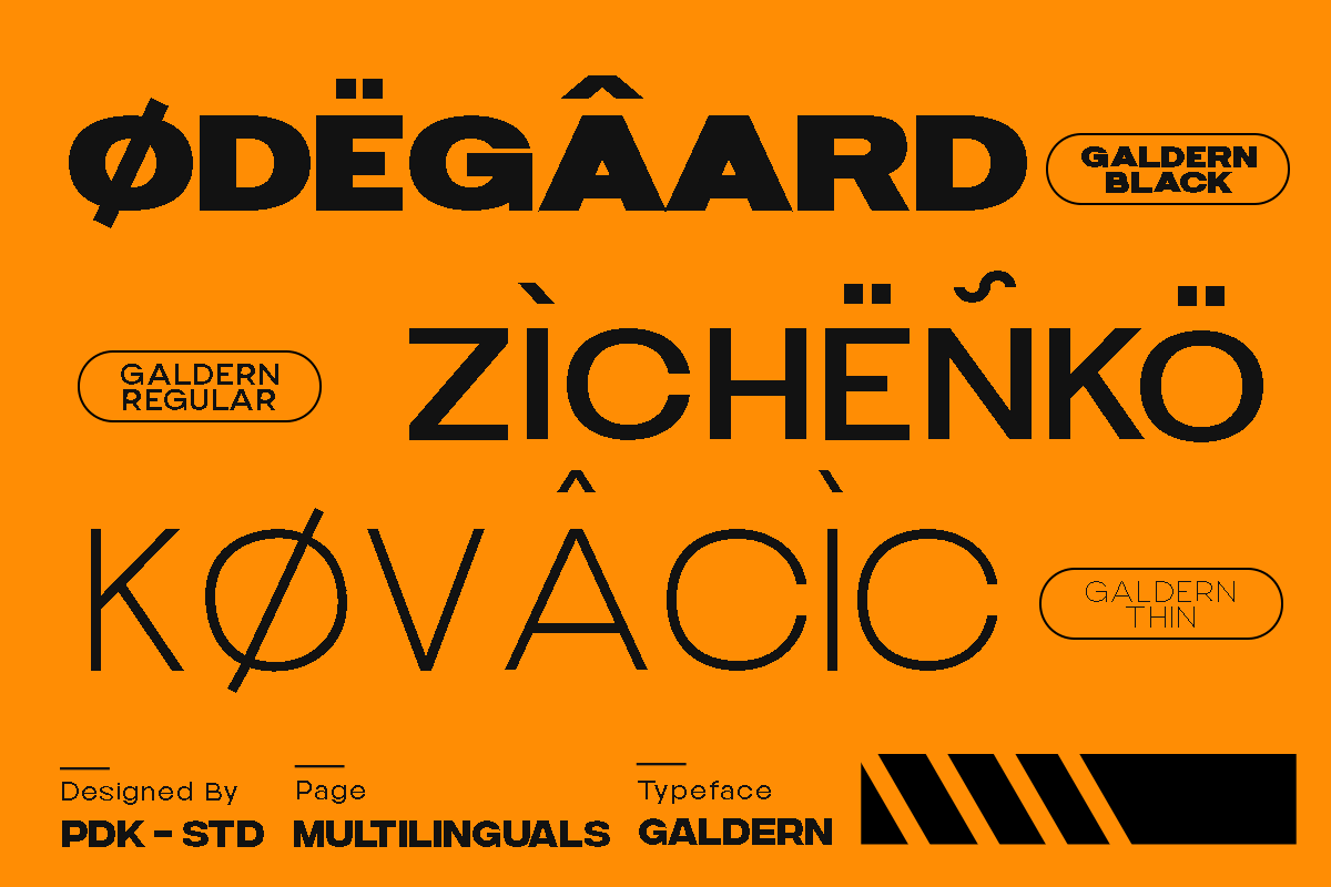 Galdern - Geometric Modern Font, a Sans Serif Font by Pandeka Studio (Photo 7 of 12)